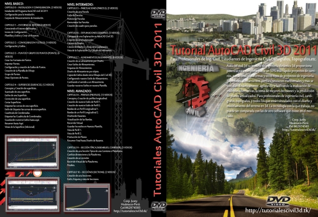 cajita del dvd tutorial autocad civil 3d